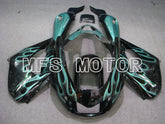 Yamaha YZF1000R 1997-2007 ABS Fairing - Flame - Black Cyan - MFS4423